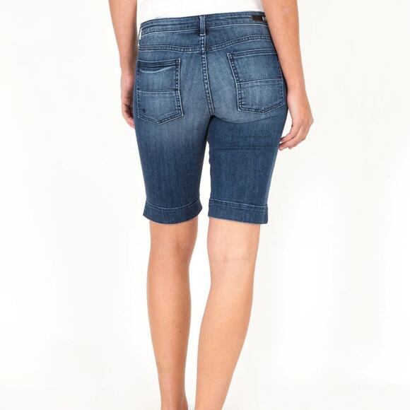 KUT FROM THE KLOTH Natalie Mid Rise Bermuda, Exclusive (Anticipate Wash) Sz 4 - Picture 2 of 6